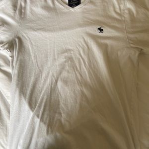 Abercrombie White V neck